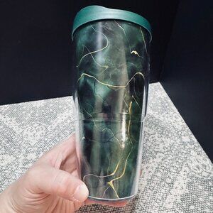 24 Ounce Green Marble Tervis with Lid